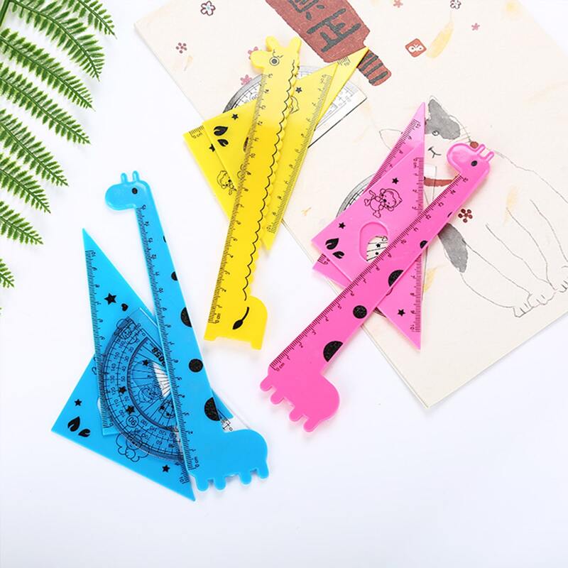 

3sets Cartoon Giraffe Ruler