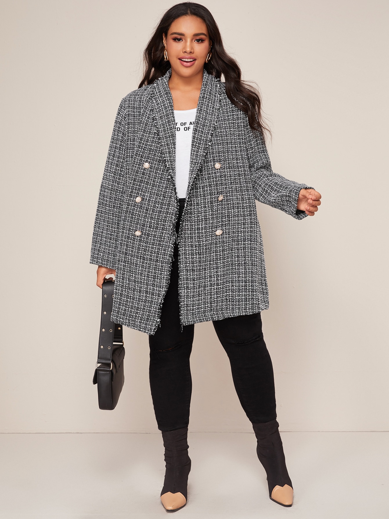 plus double breasted shawl collar tweed coat for sale australia