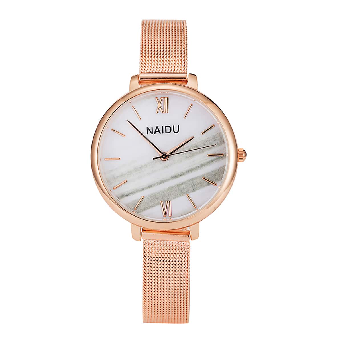 

Mesh Strap Round Dial Quartz Watch