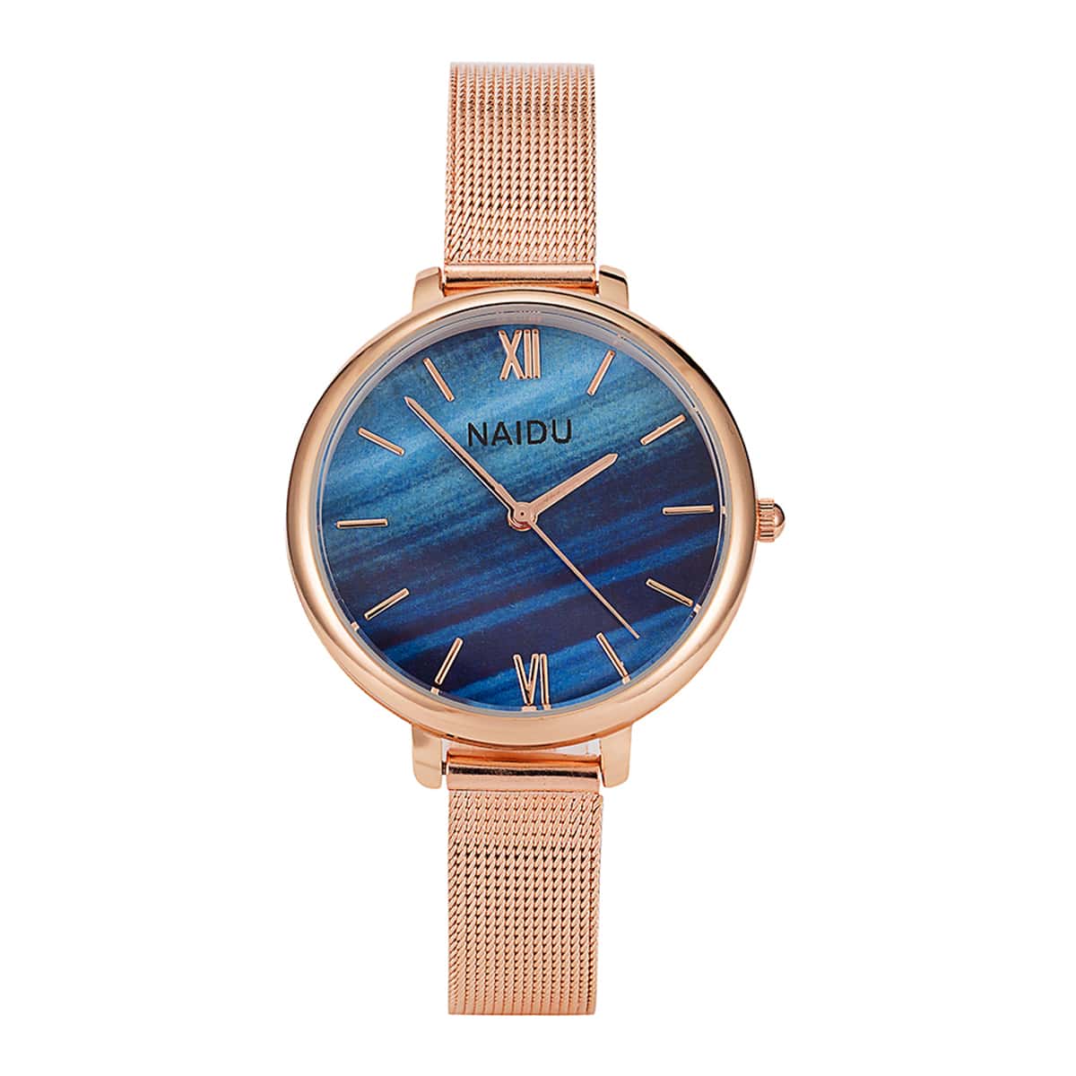 

Mesh Strap Round Dial Quartz Watch