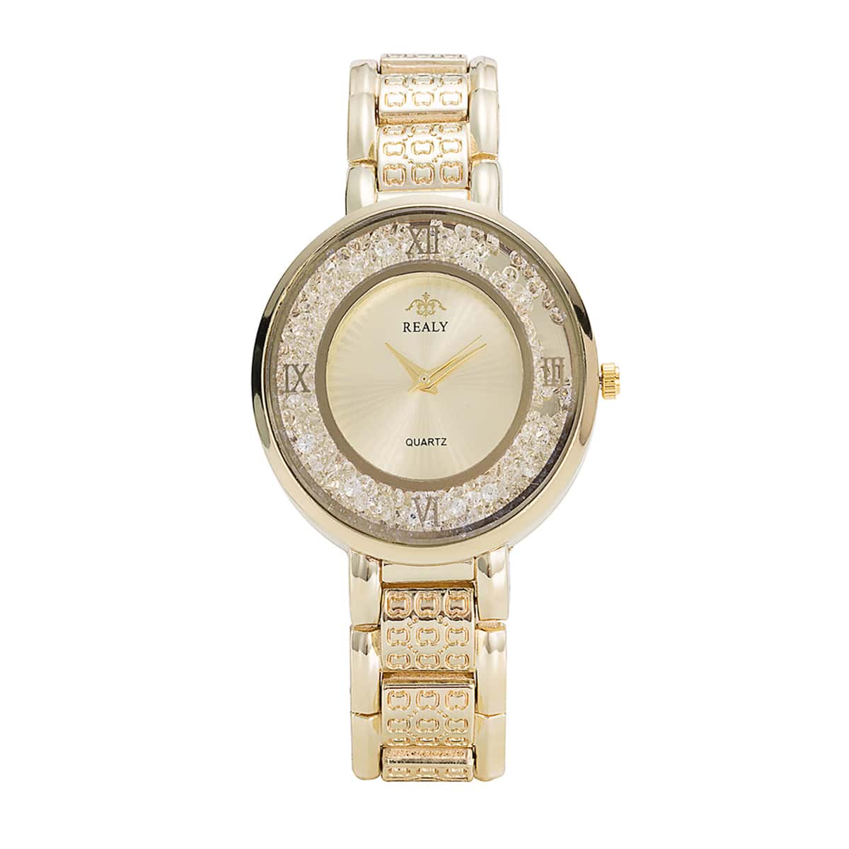 

Round Dial Quicksand Quartz Watch