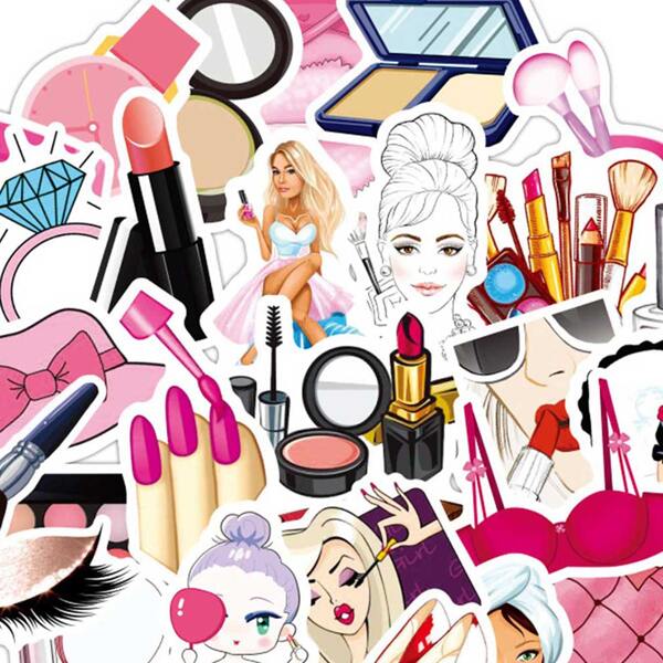 

50pcs Girls Makeup & Accessories Sticker