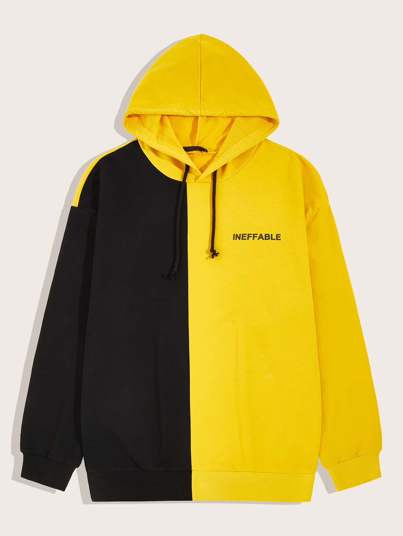 yellow hoodie shein