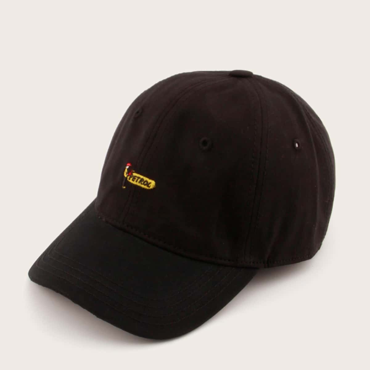 

Guys Letter Embroidery Baseball Cap, Black