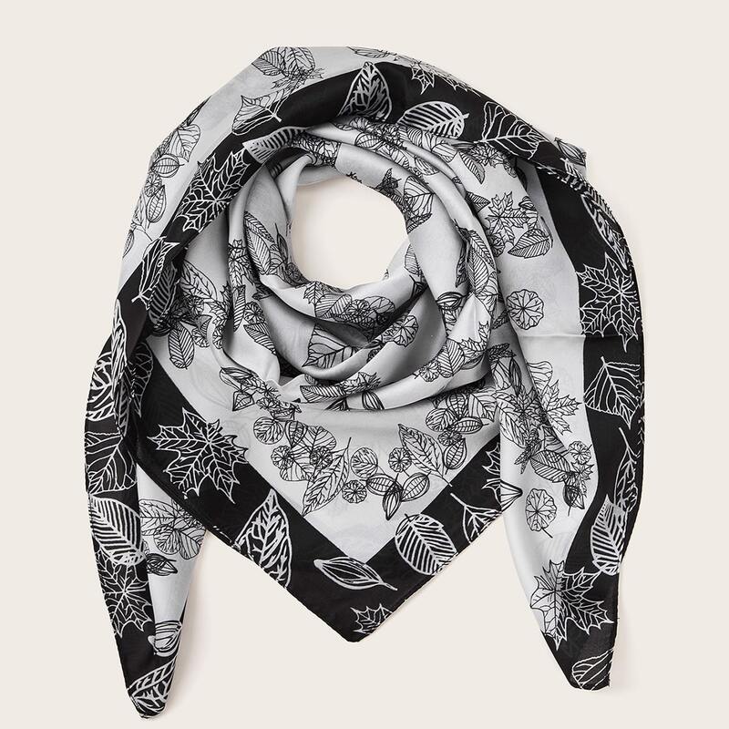 

Simple Leaf Scarf, Multicolor