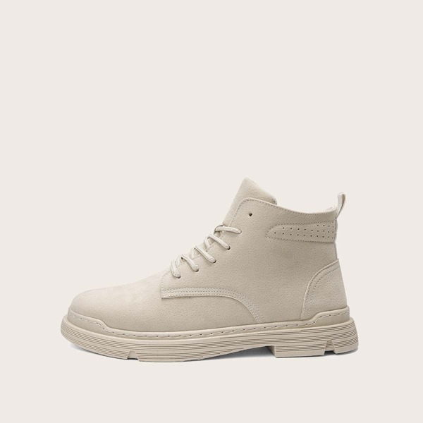 

Men Lace-up Front Ankle Boots, Khaki