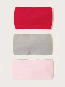 3pcs Baby Bow Decor Headbands - Multicolor - View 3