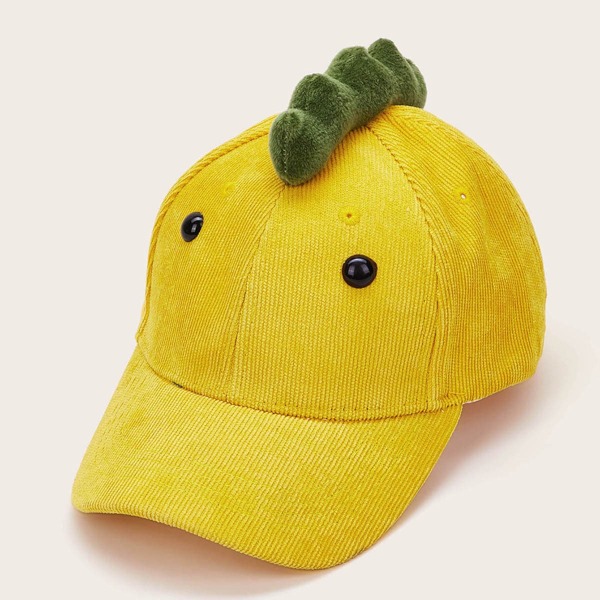 

Toddler Kids Cartoon Graphic Baseball Cap, Yellow