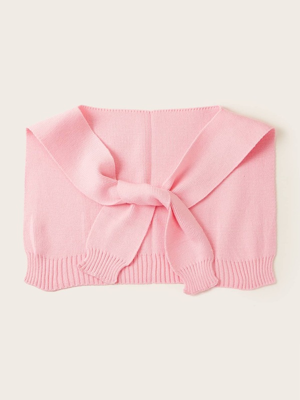 

Toddler Girls Solid Knitted Scarf, Pink