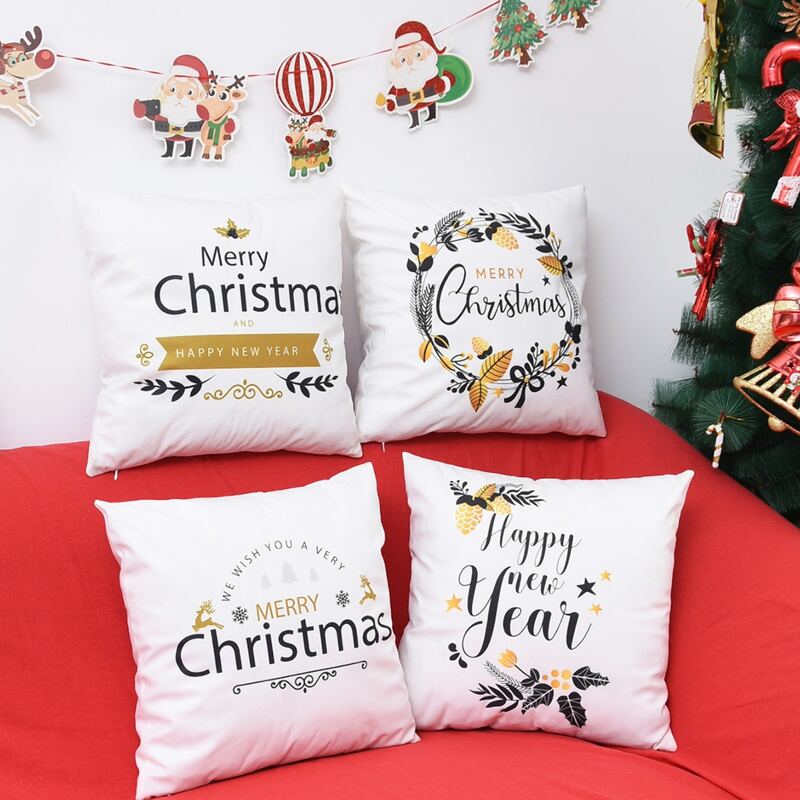

1pc Christmas Cushion Cover Without Filler, Multicolor