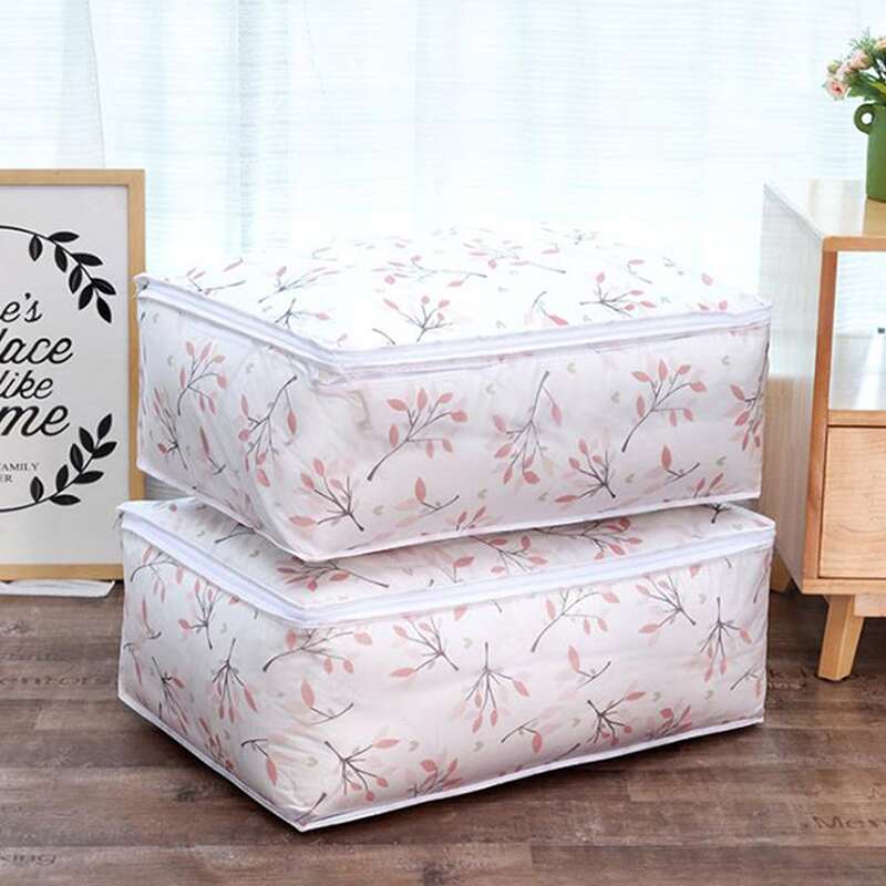 

1pc Flower Print Large Quilt Storage Bag, Multicolor