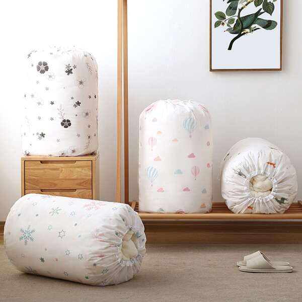 

1pc Random Pattern Drawstring Storage Bag, Multicolor