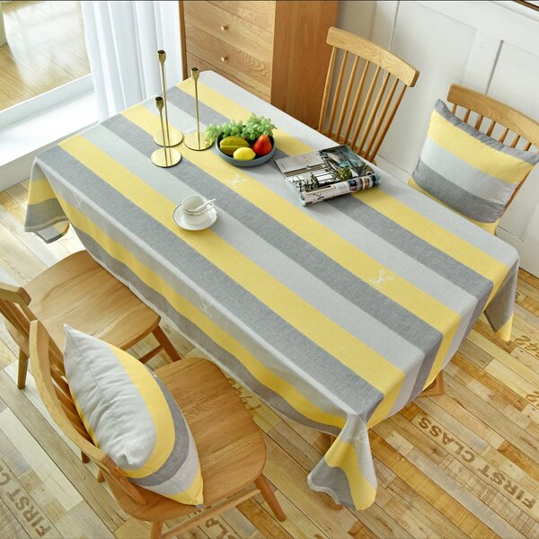 

Striped Pattern Tablecloth, Multicolor
