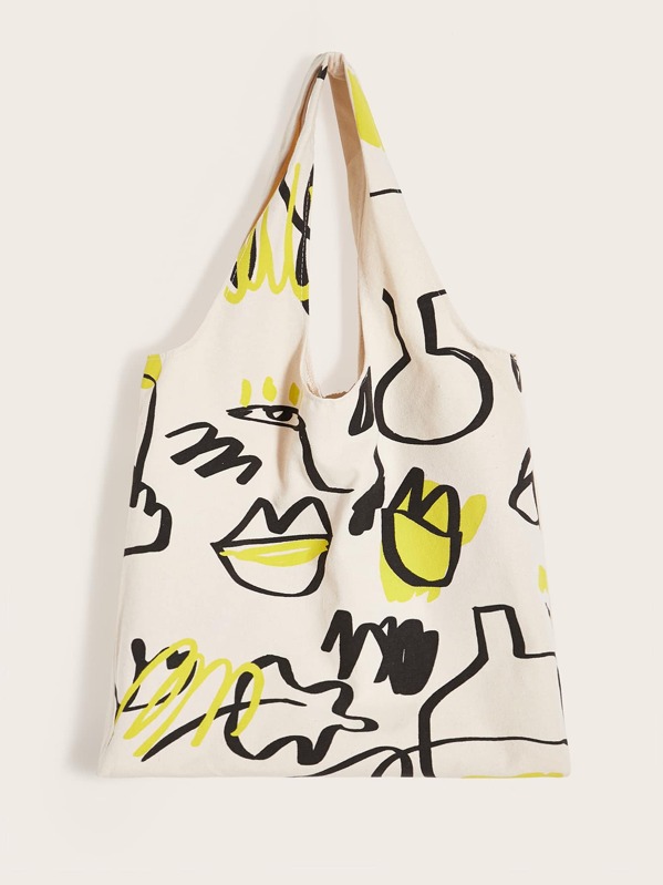 

Cartoon Graphic Book Bag, Multicolor
