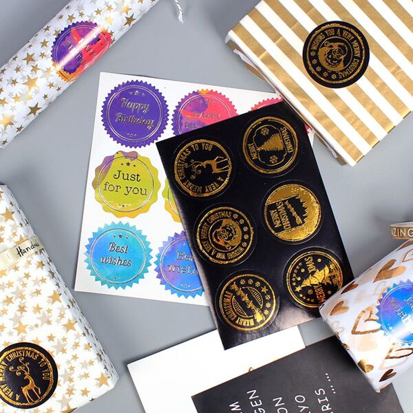 

2sheets Hot Stamping Seal Sticker