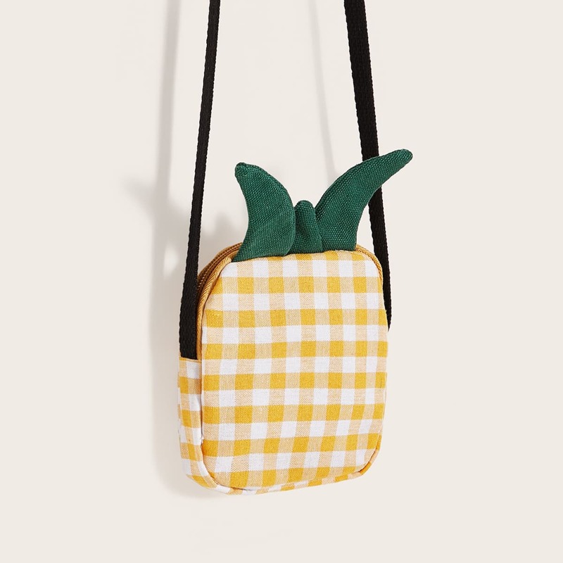 

Pineapple Shaped Crossbody Bag, Multicolor