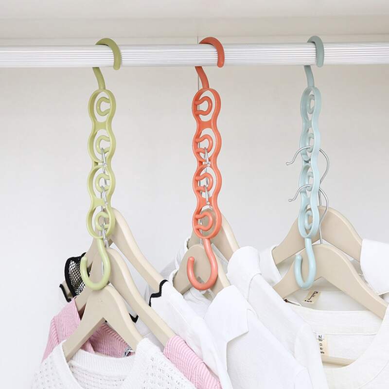 

1pc Multifunctional Four-hole Hanger Storage Rack