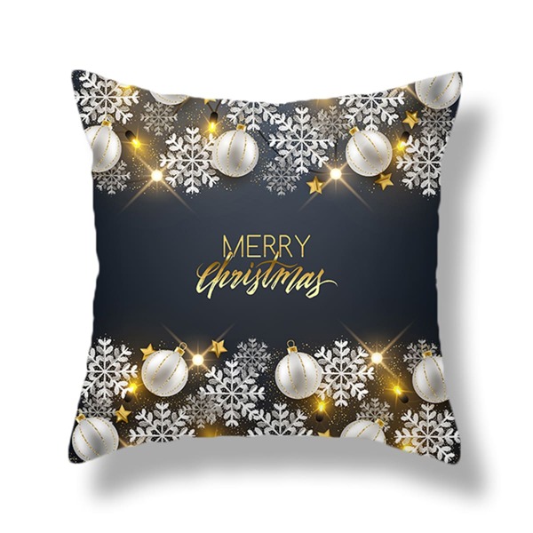 

1pc Christmas Pattern Cushion Cover Without Filler, Multicolor