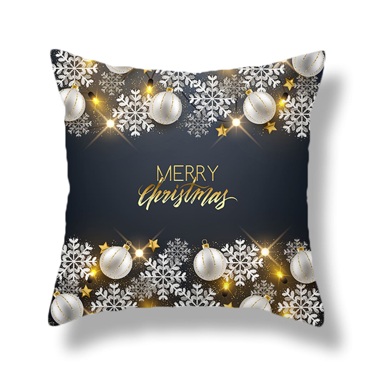 

1pc Christmas Pattern Cushion Cover Without Filler, Multicolor