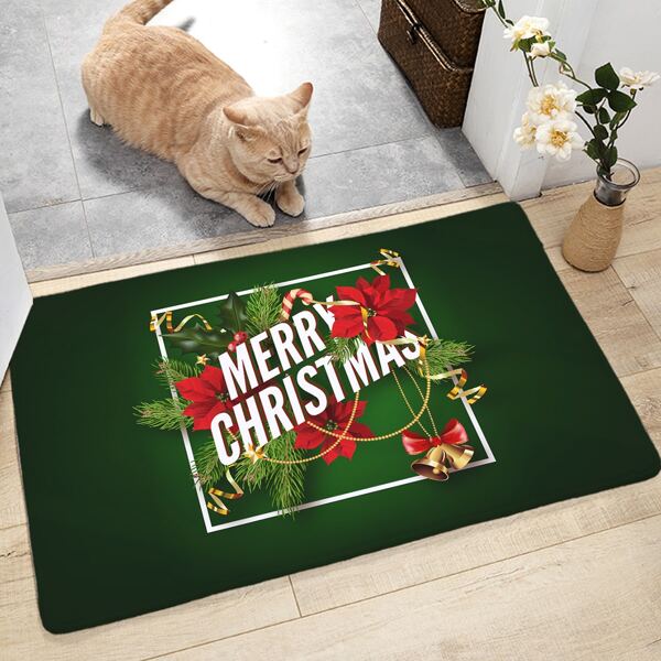 

Christmas Pattern Floor Mat, Multicolor