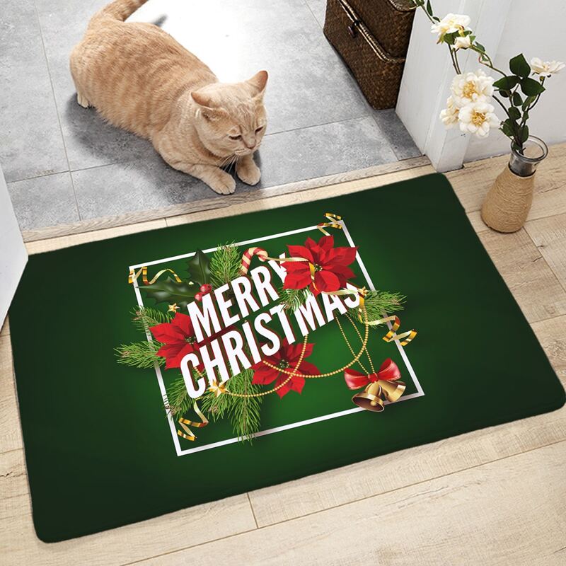 

Christmas Pattern Floor Mat, Multicolor