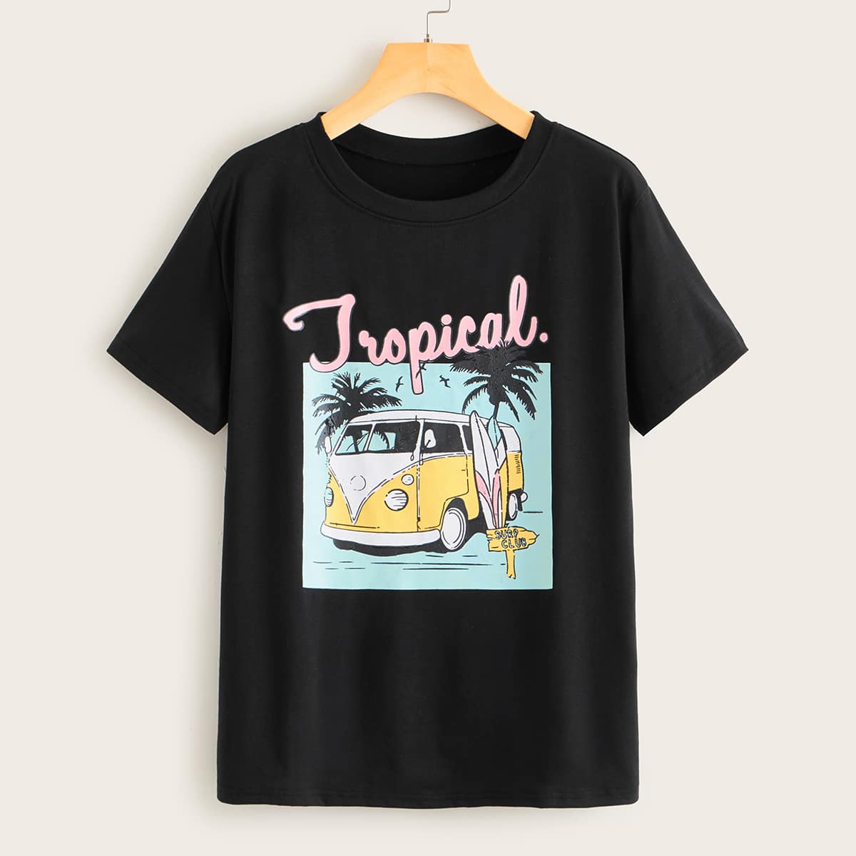

Bus Graphic Black Tee