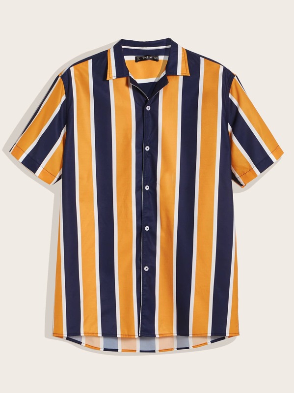 

Men Color Block Shirt, Multicolor
