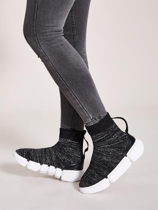wide fit sock sneakers