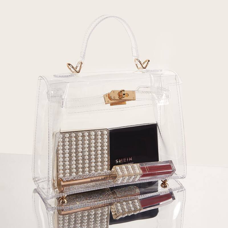

Twist Lock Clear Satchel Bag