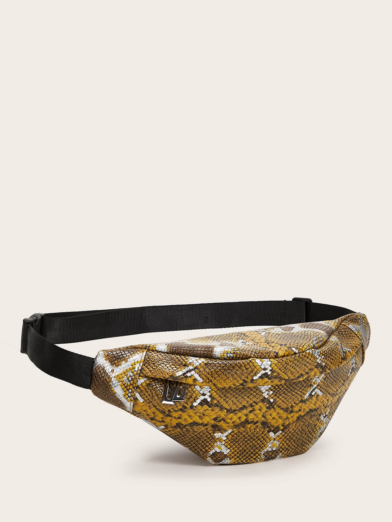 snakeskin zip front fanny pack for sale australia