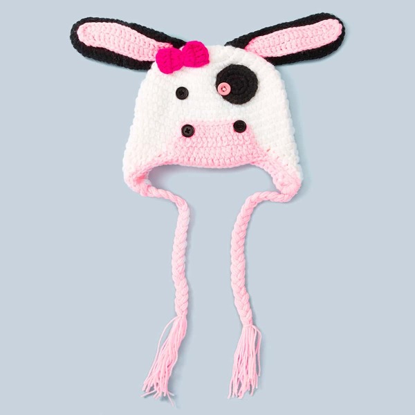 

Baby Bow Knot & Button Decor Beanie, Multicolor