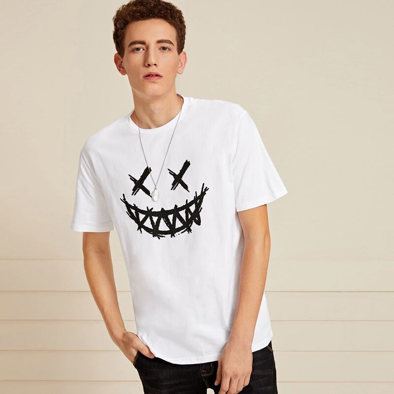 

Guys Graphic Print Tee, White