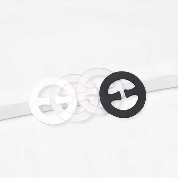 

4pcs Plus Bra Strap Clip, Black and white