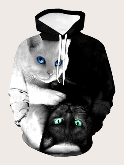 mens cat ear hoodie