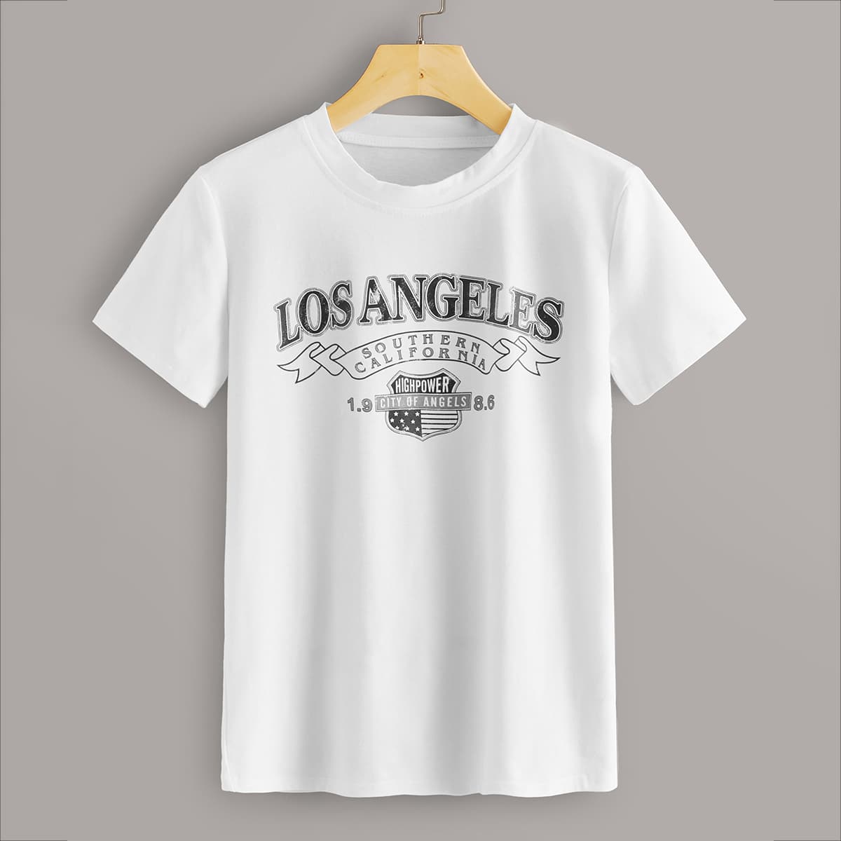 

Letter Graphic Short Sleeve Tee, White