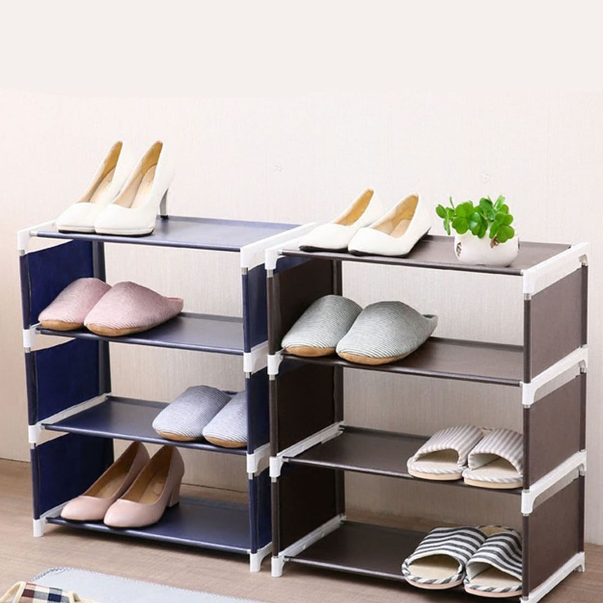 

1pc Random Four Layer Shoes Storage Rack, Multicolor