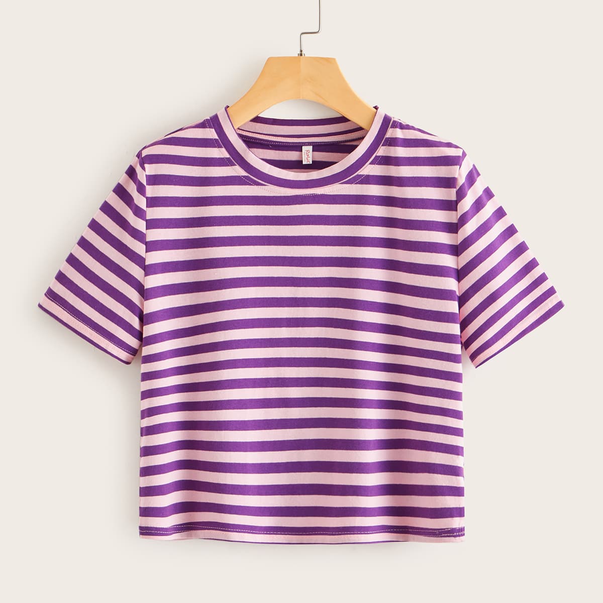 

Striped Short Sleeve Tee, Multicolor