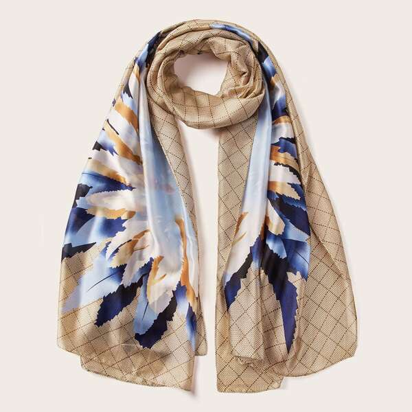 

Plaid Pattern Scarf, Multicolor