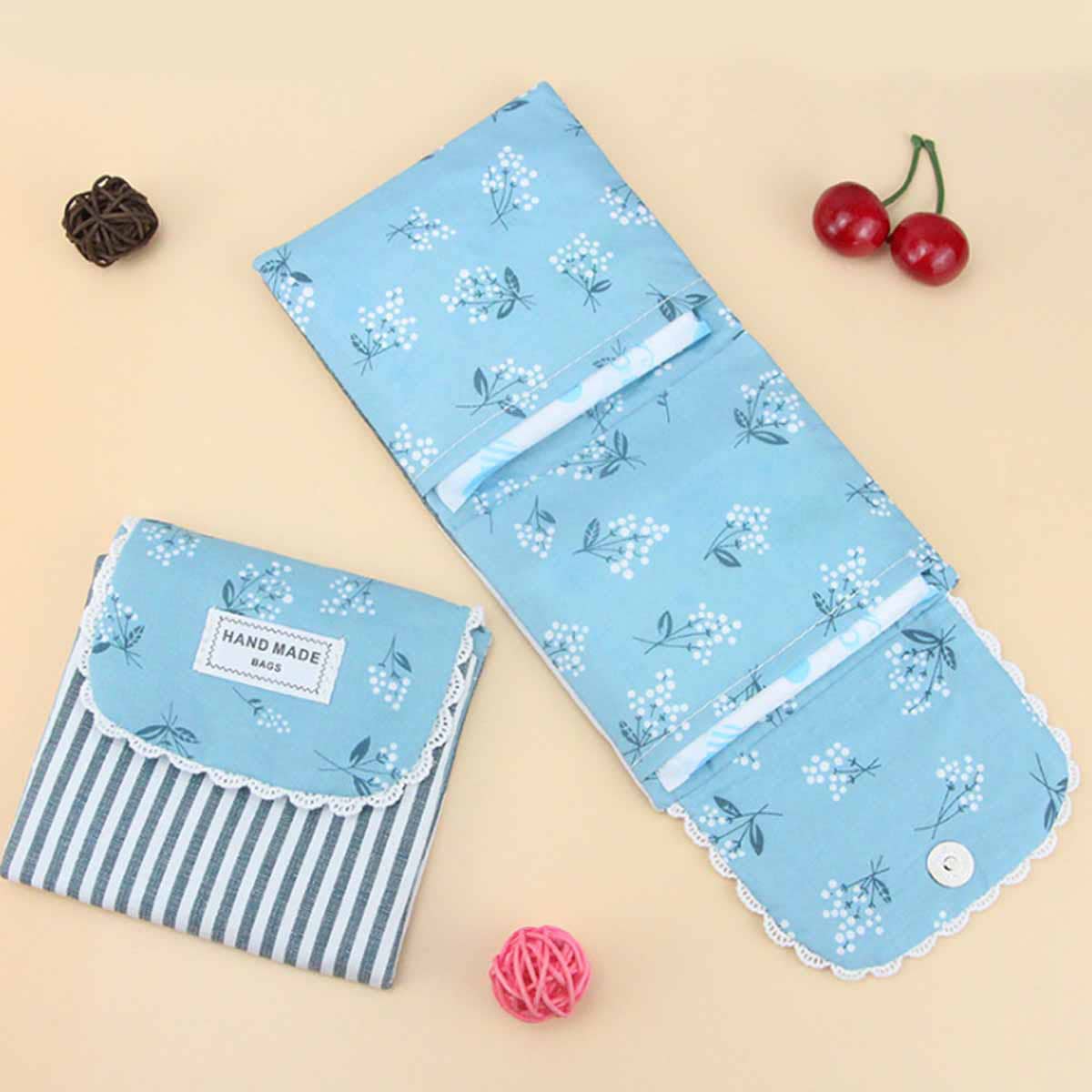 

1pc Random Floral Print Sanitary Napkin Storage Bag, Multicolor