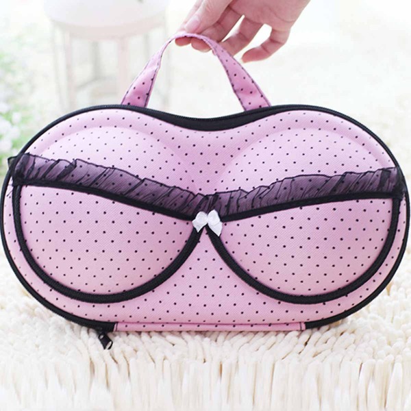 

1pc Random Travel Portable Bra Storage Bag, Multicolor