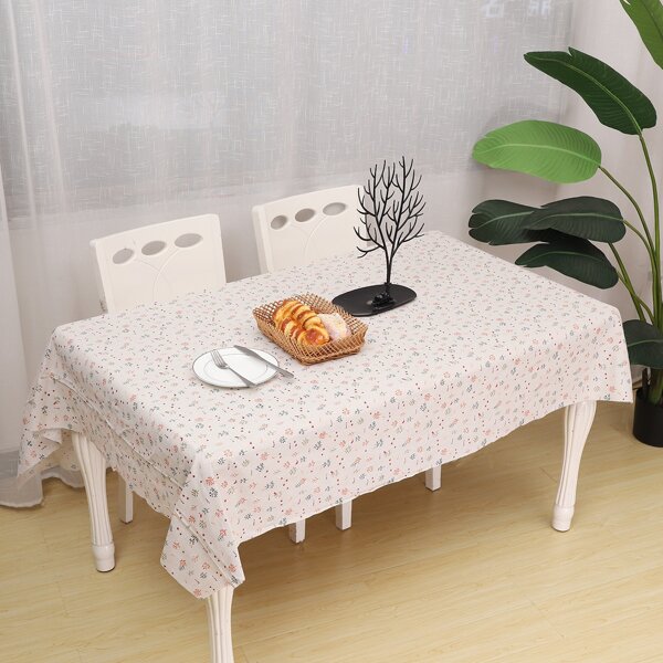 

Leaf Overall Print Tablecloth, Apricot