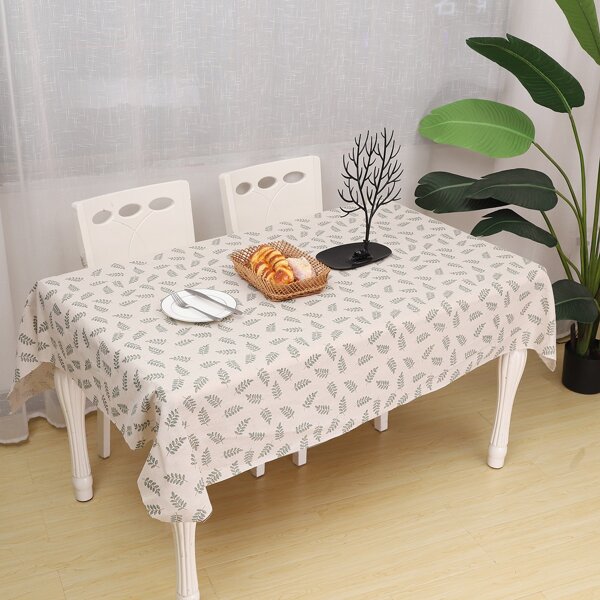 

Leaf Overall Print Tablecloth, Multicolor