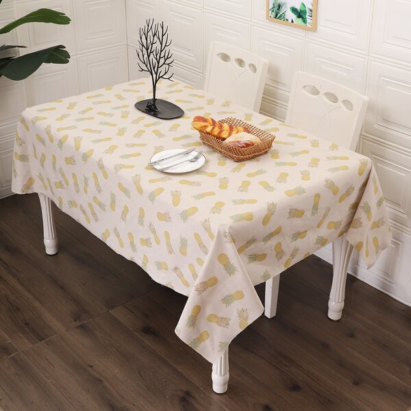 

Pineapple Overall Print Tablecloth, Multicolor