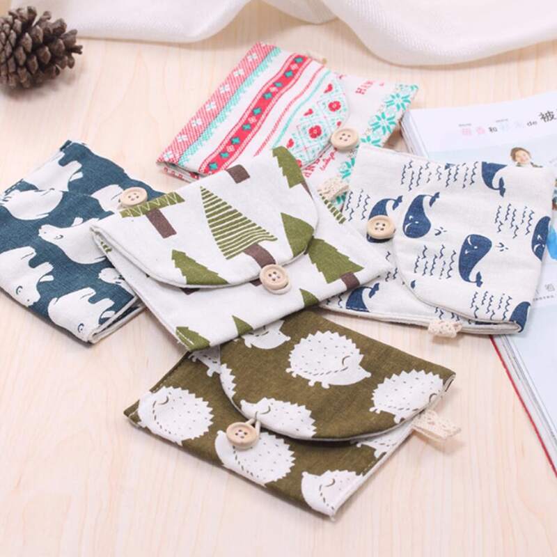 

1pc Random Sanitary Napkin Storage Bag, Multicolor