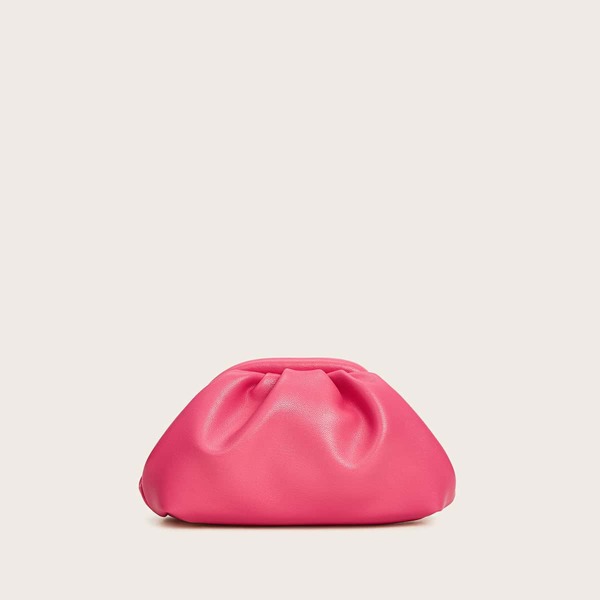 

Mini Ruched Crossbody Bag, Pink bright