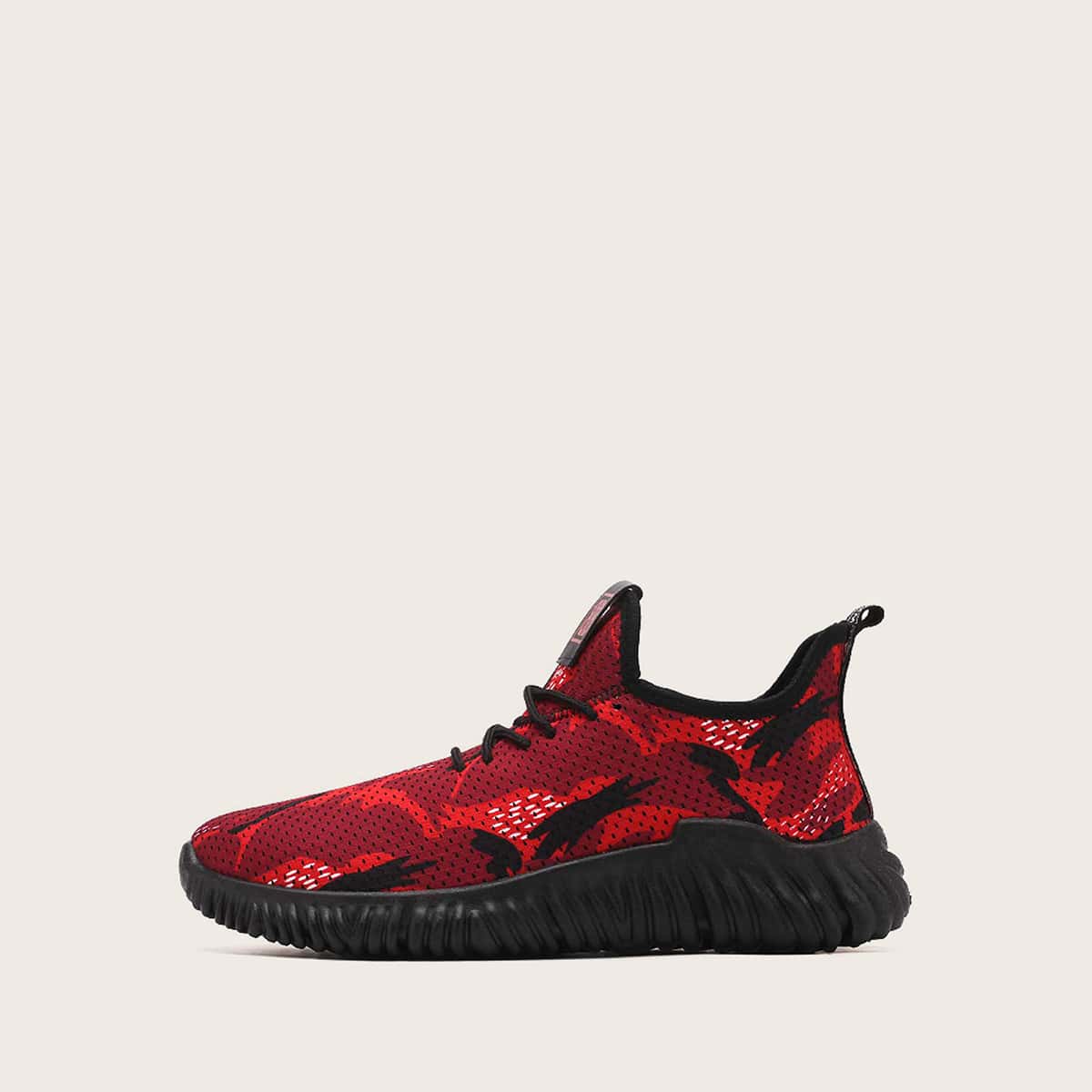 

Guys Lace-up Front Wide Fit Sneakers, Red