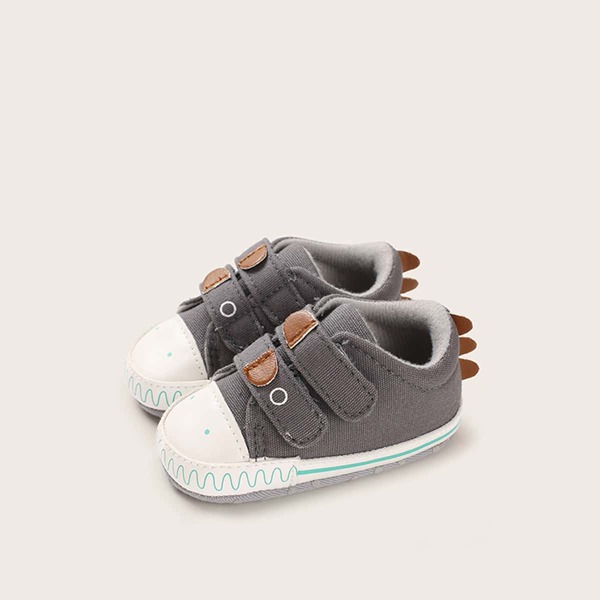 

Baby Boy Double Velcro Strap Sneakers, Grey