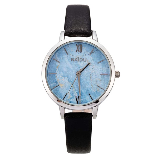 

Pu Strap Marble Pattern Dial Watch