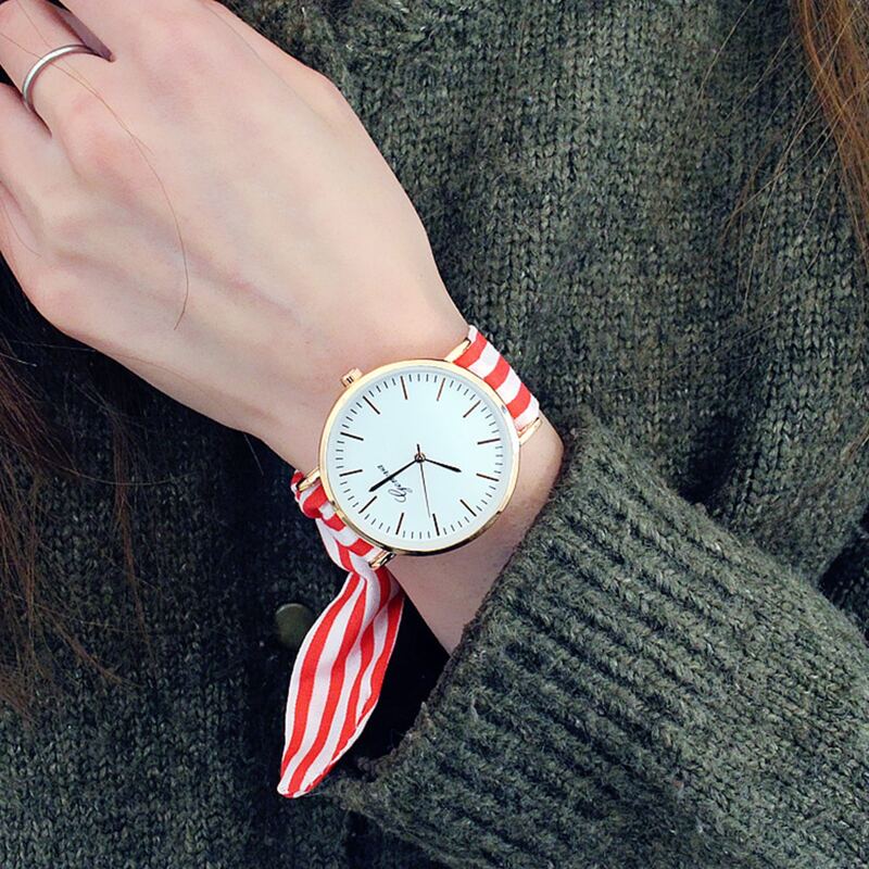 

Striped Knot Strap Quartz Watch