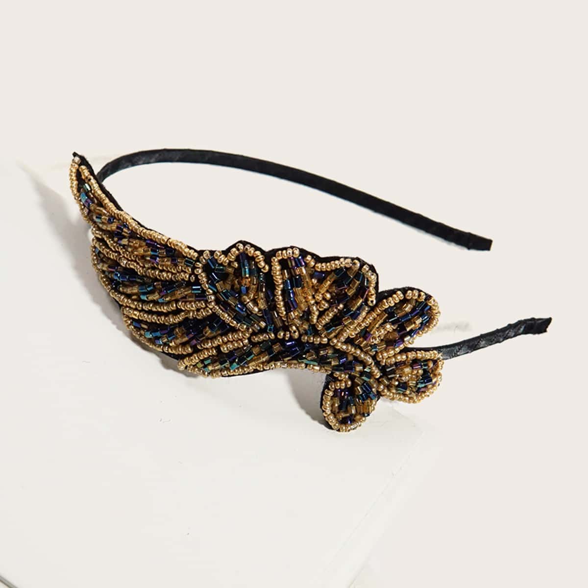 

Beaded Hair Hoop, Multicolor